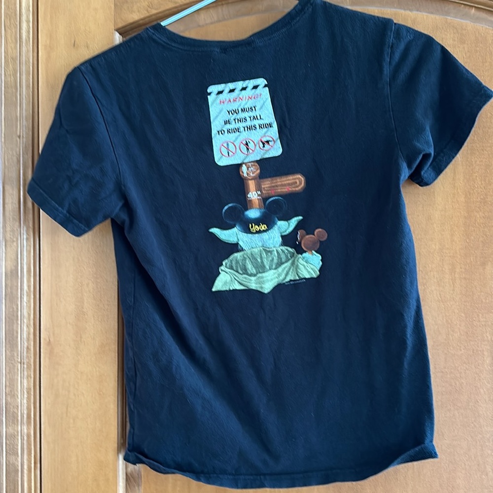 Walt Disney World Kids Yoda Star Wars Short Sleeve T-Shirt Size XL